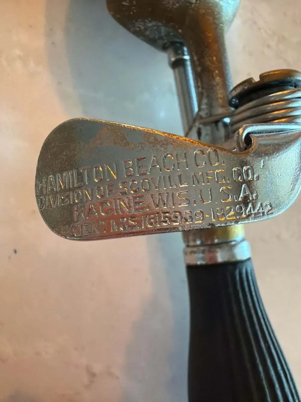 Vintage Hamilton Beach No. 51 Ice Cream Scoop with Black‎ Bakelite Handle